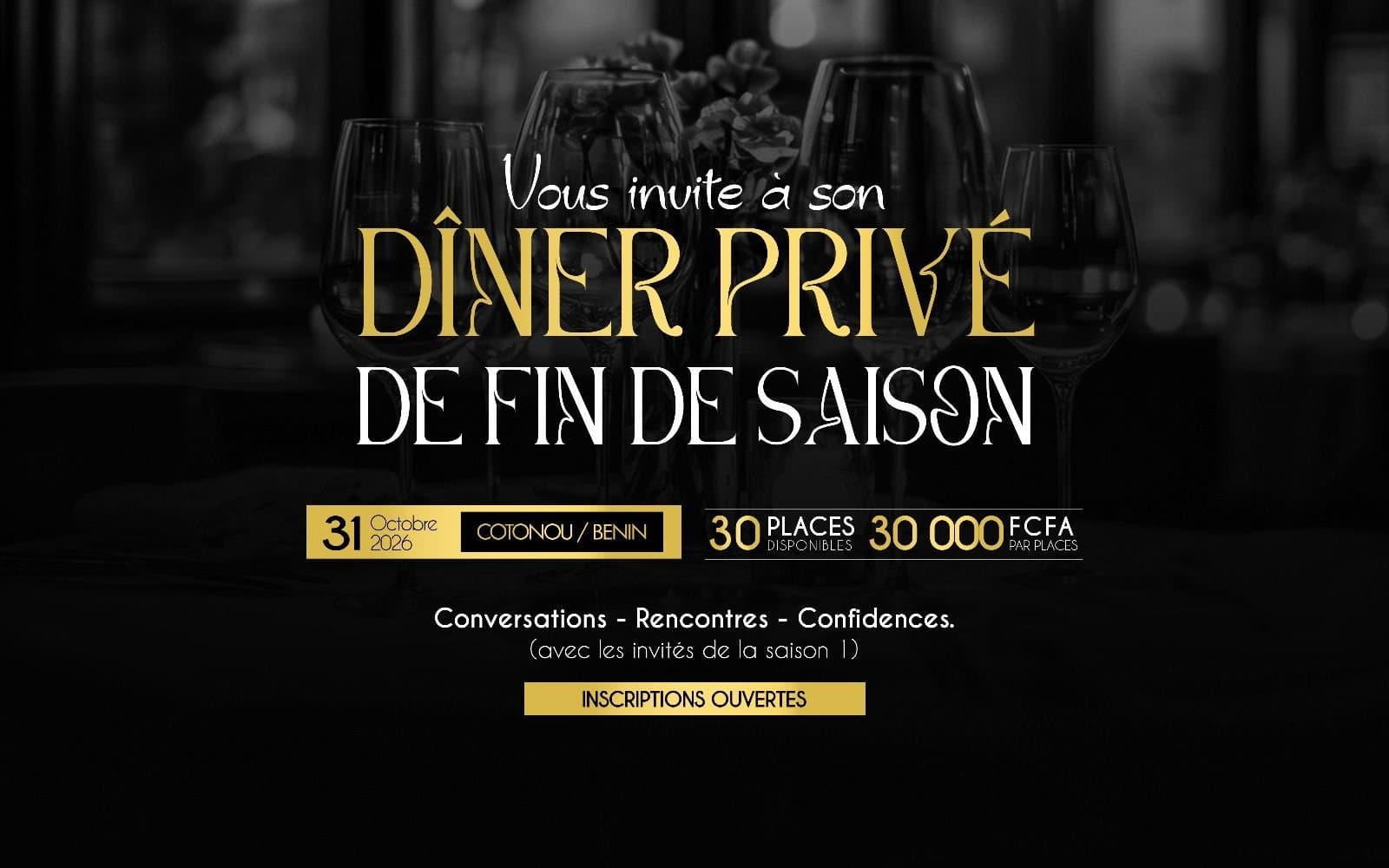Diner privé du canapé du CM