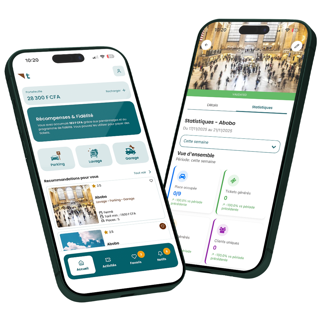 Ticketché - Tableau de bord gérant